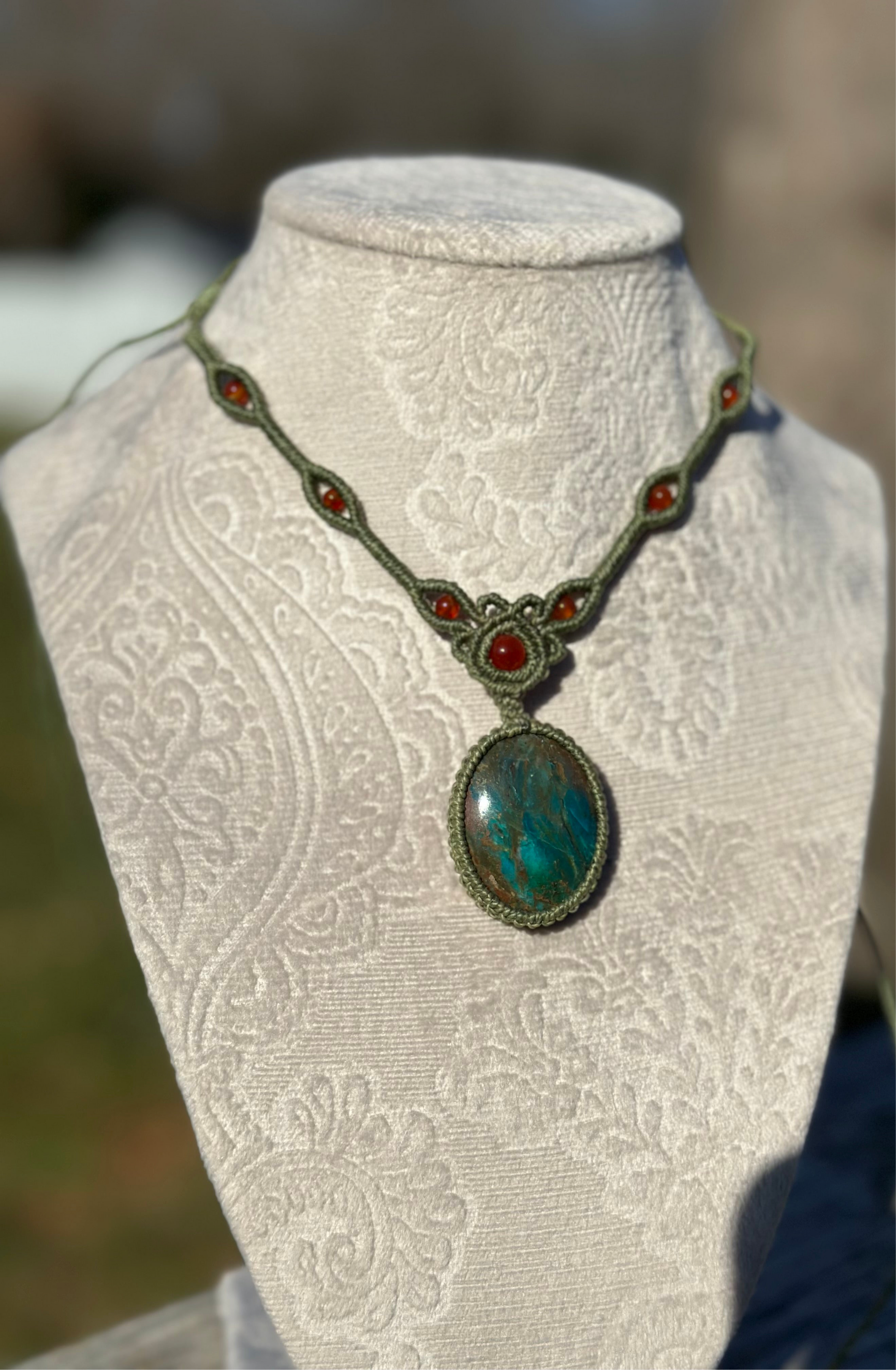 Peruvian Blue Opal Necklace