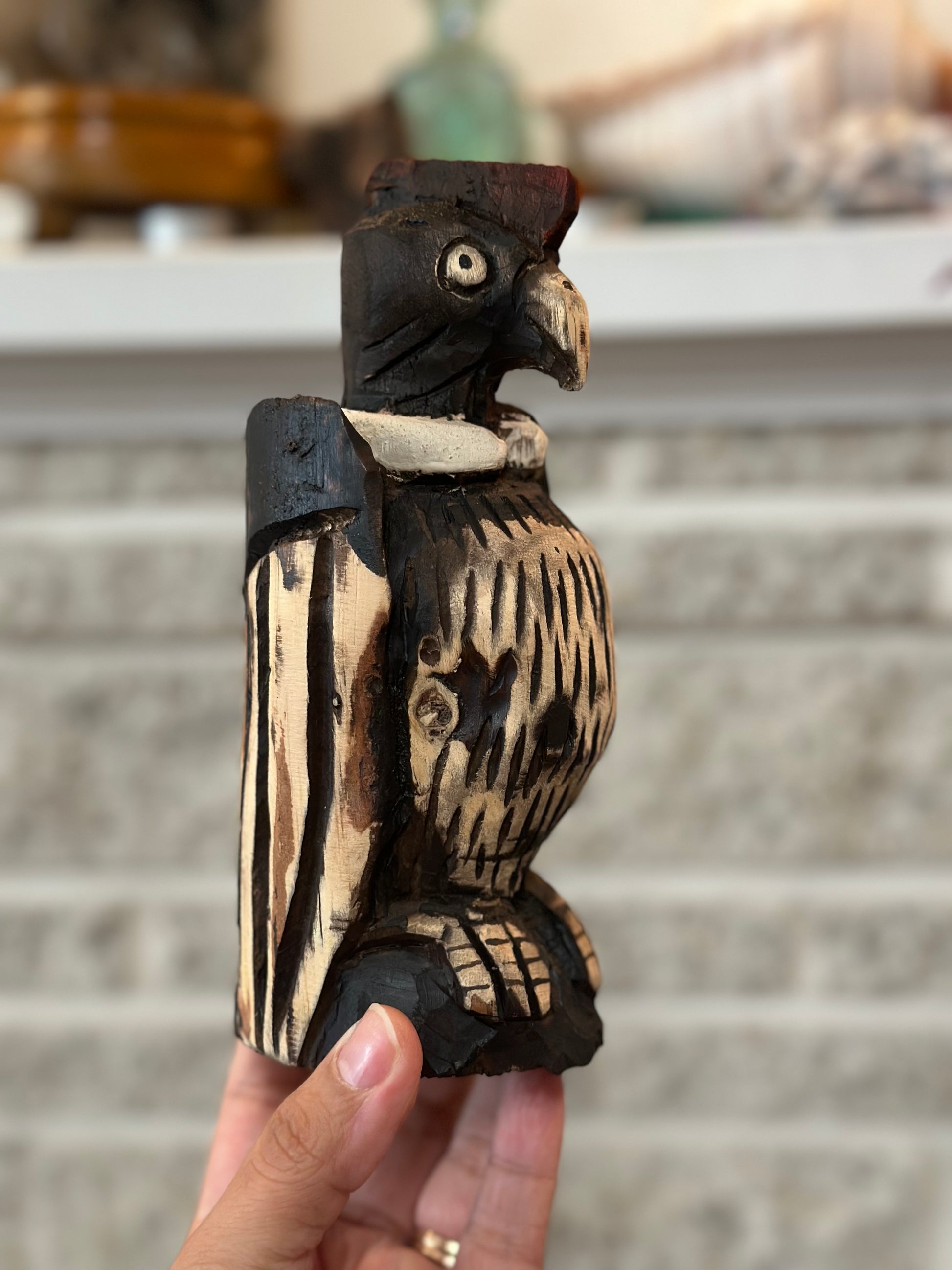 Wooden Condor Statue