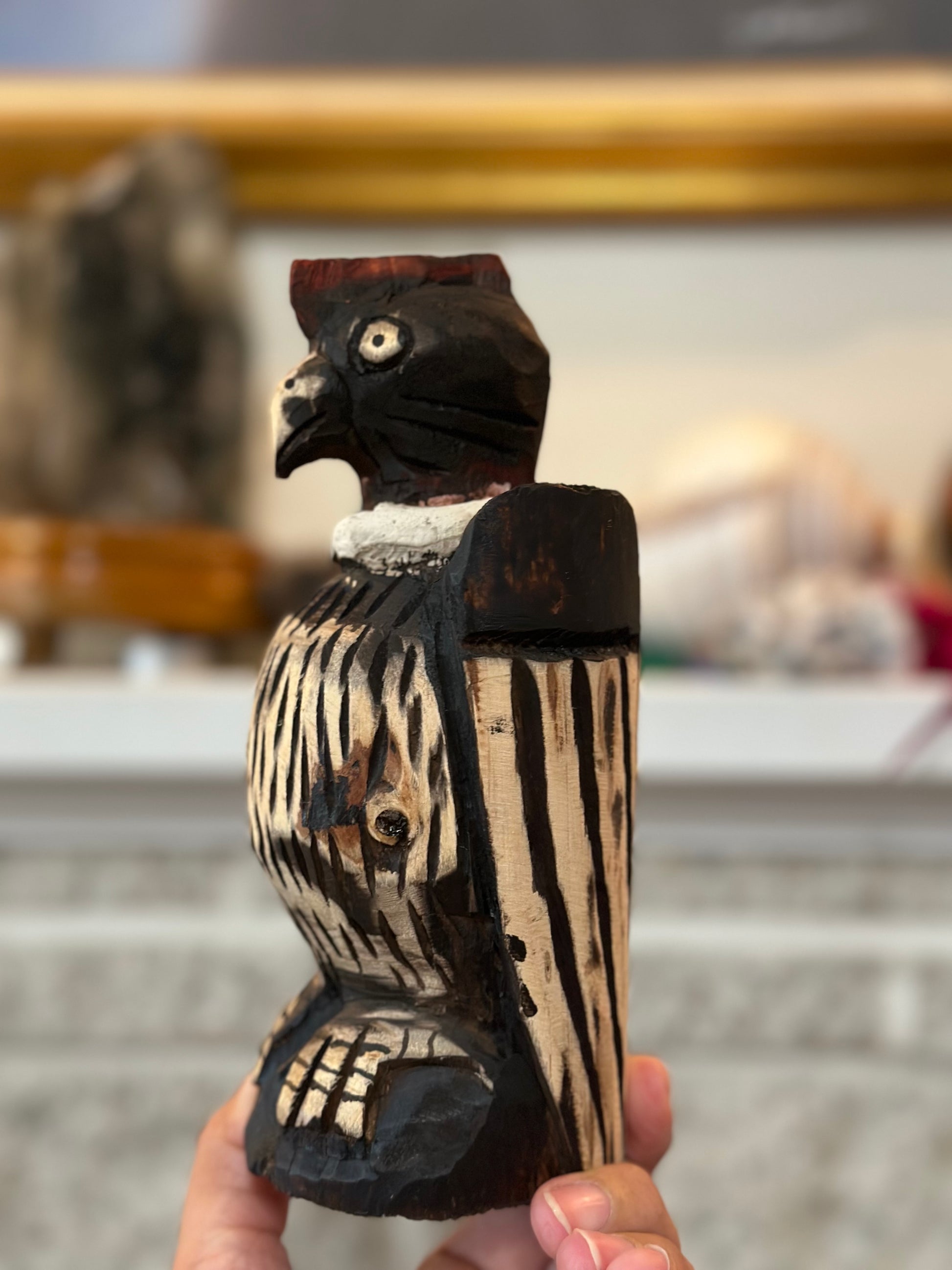 Wooden Condor Statue