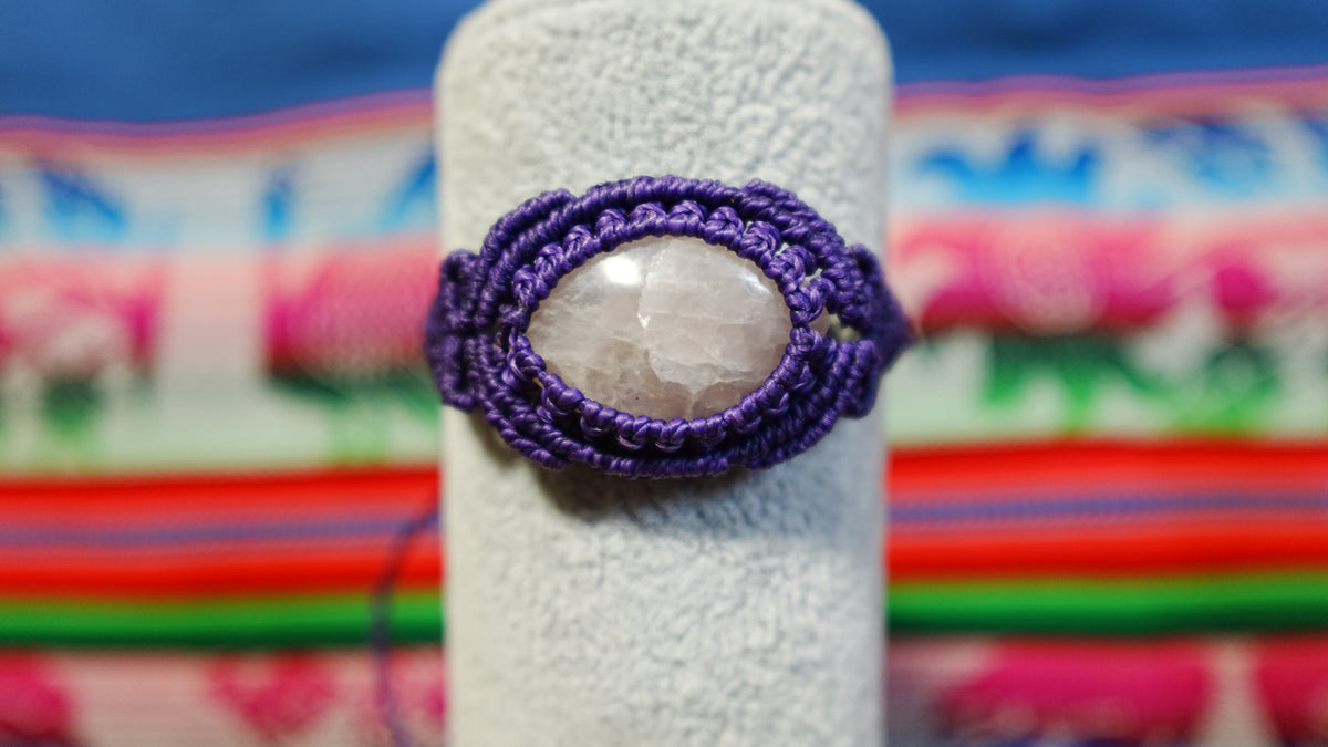 Macramé Crystal Bracelets — Handmade Peruvian, One of a Kind Natural Stones
