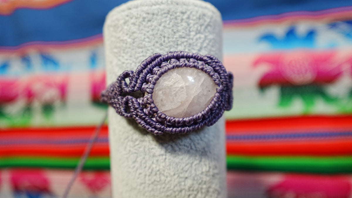 Macramé Crystal Bracelets — Handmade Peruvian, One of a Kind Natural Stones