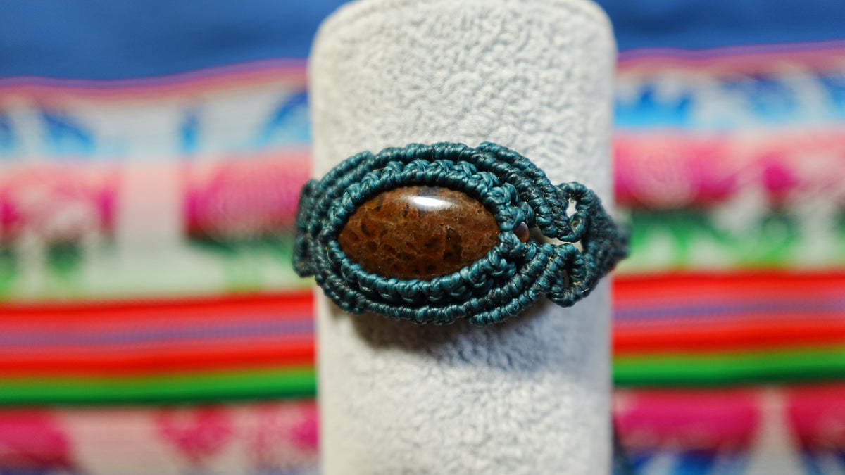 Macramé Crystal Bracelets — Handmade Peruvian, One of a Kind Natural Stones