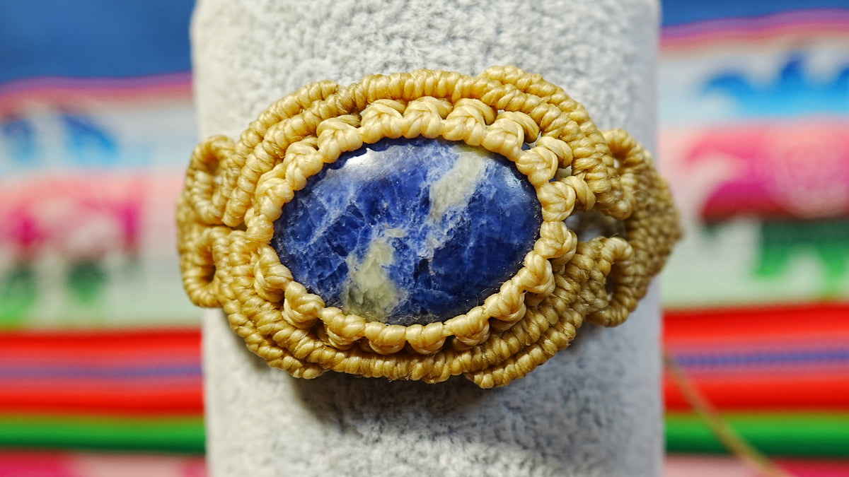 Macramé Crystal Bracelets — Handmade Peruvian, One of a Kind Natural Stones