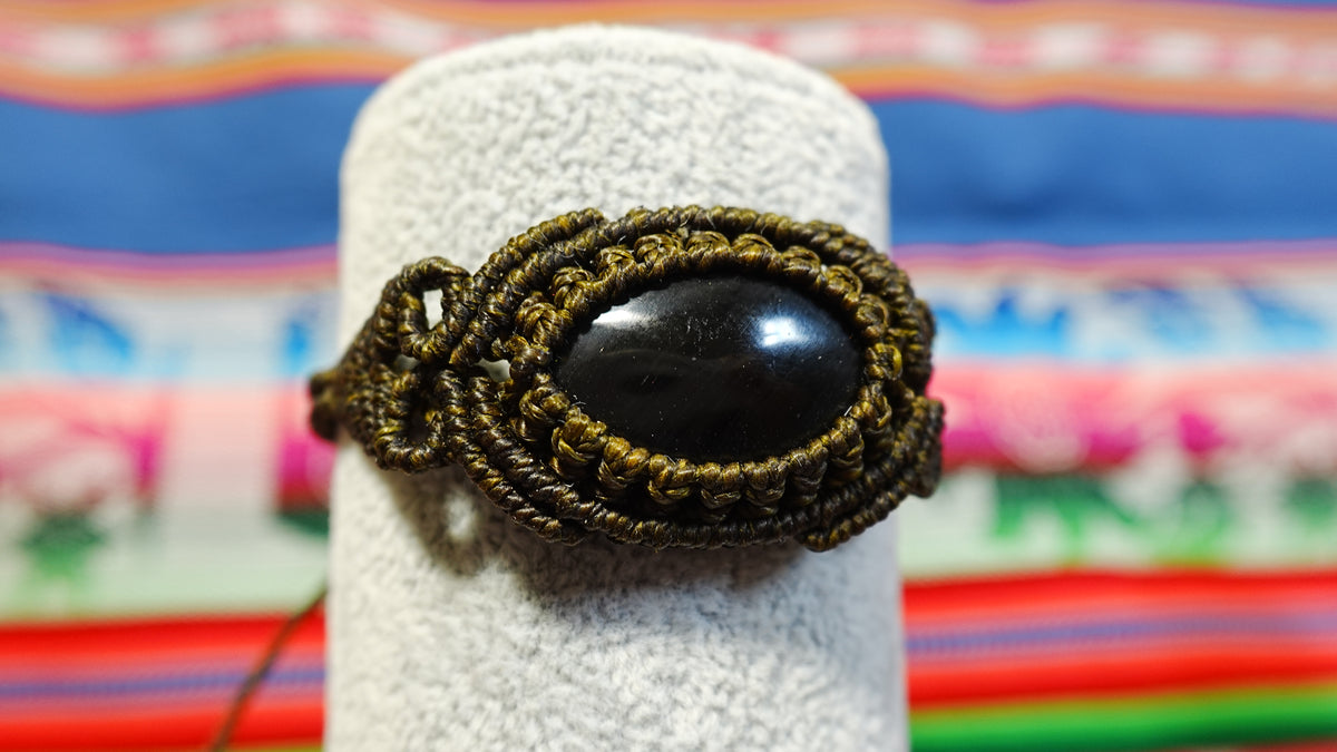 Macramé Crystal Bracelets — Handmade Peruvian, One of a Kind Natural Stones