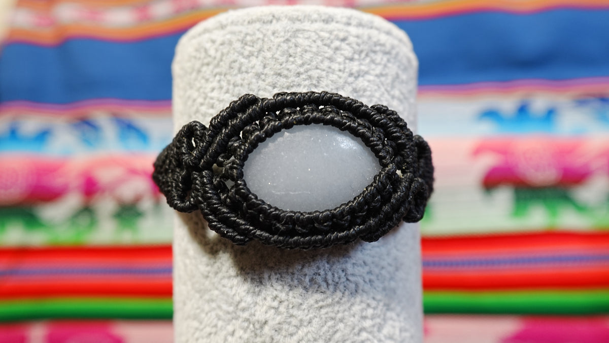 Macramé Crystal Bracelets — Handmade Peruvian, One of a Kind Natural Stones