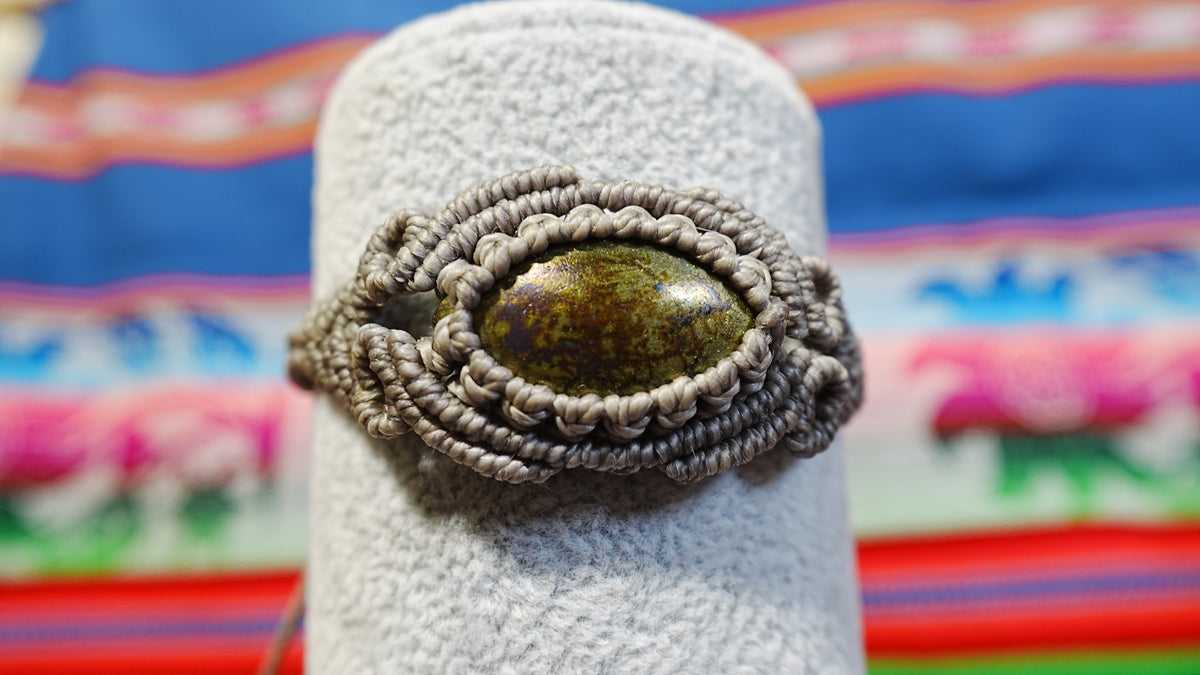 Macramé Crystal Bracelets — Handmade Peruvian, One of a Kind Natural Stones