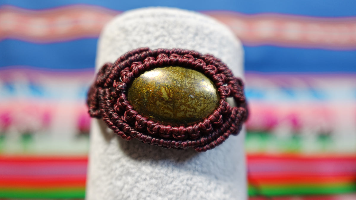 Macramé Crystal Bracelets — Handmade Peruvian, One of a Kind Natural Stones