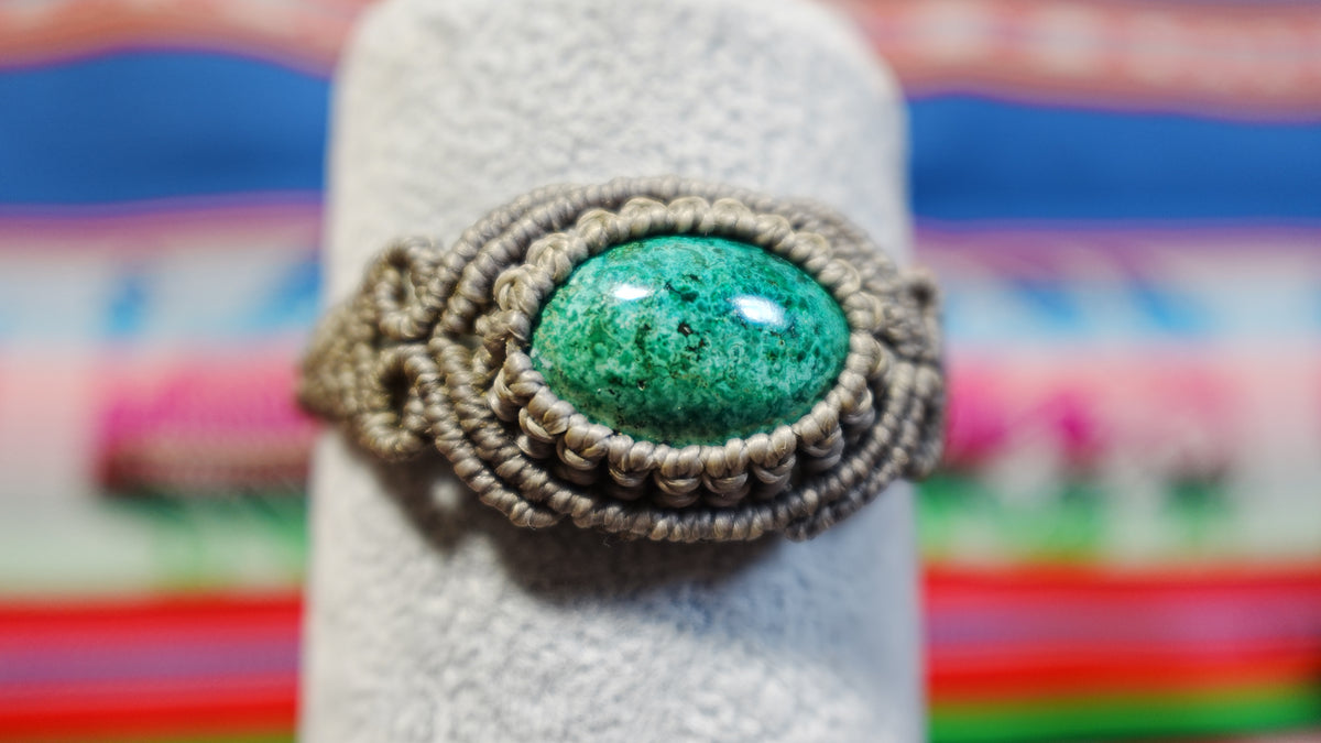 Macramé Crystal Bracelets — Handmade Peruvian, One of a Kind Natural Stones