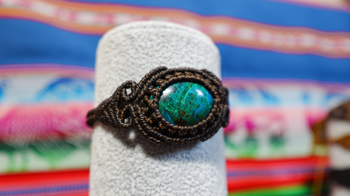Macramé Crystal Bracelets — Handmade Peruvian, One of a Kind Natural Stones