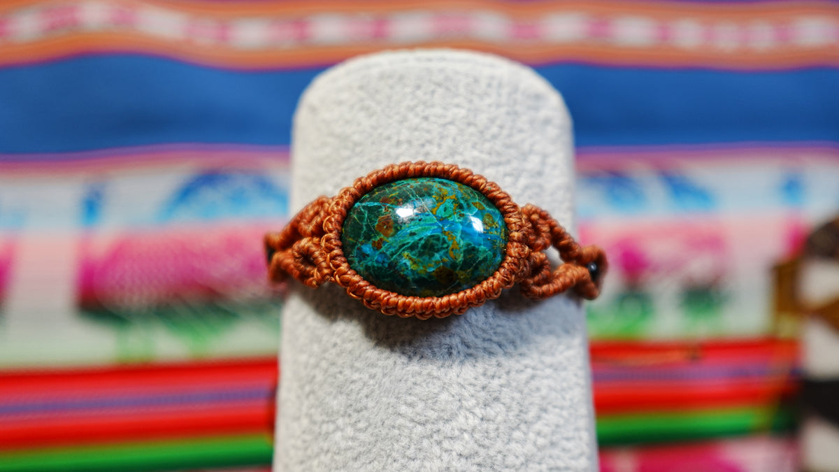 Macramé Crystal Bracelets — Handmade Peruvian, One of a Kind Natural Stones