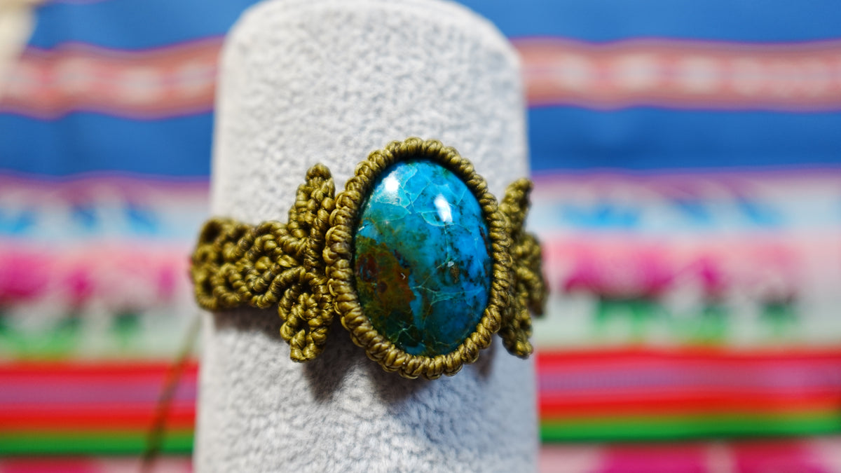 Macramé Crystal Bracelets — Handmade Peruvian, One of a Kind Natural Stones