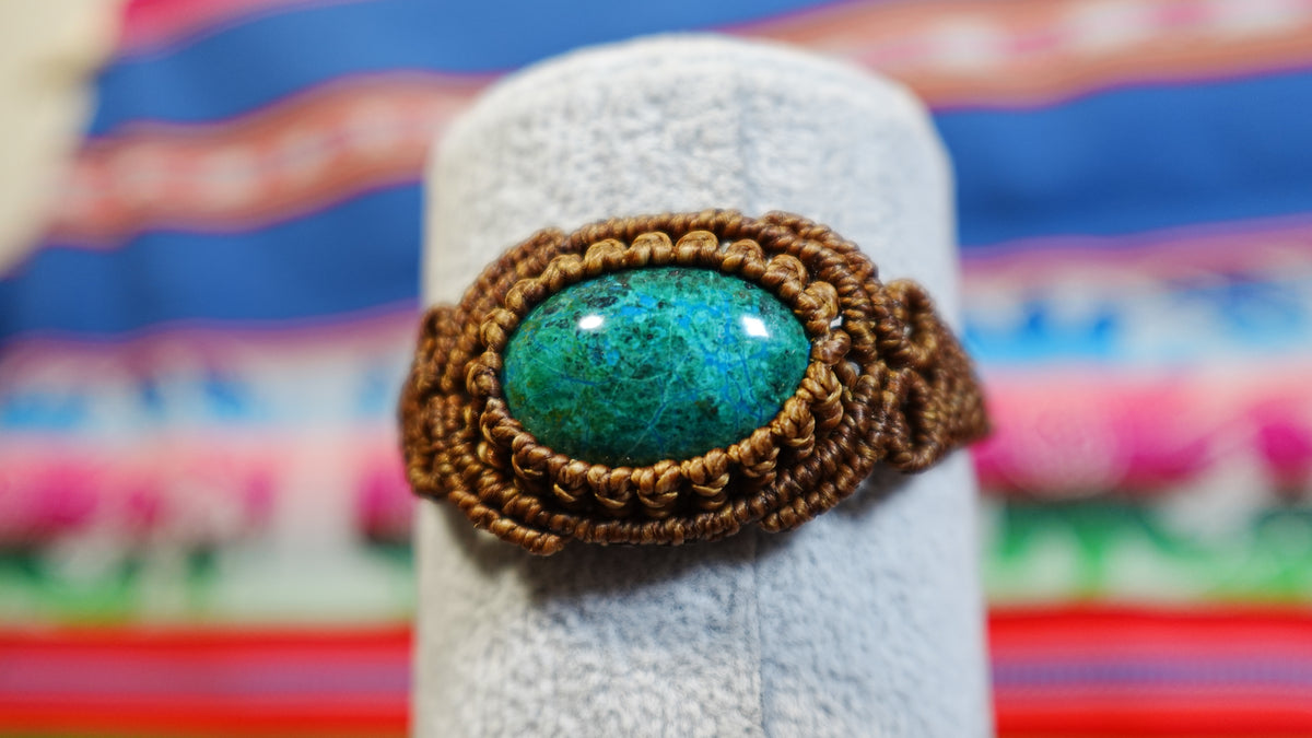 Macramé Crystal Bracelets — Handmade Peruvian, One of a Kind Natural Stones