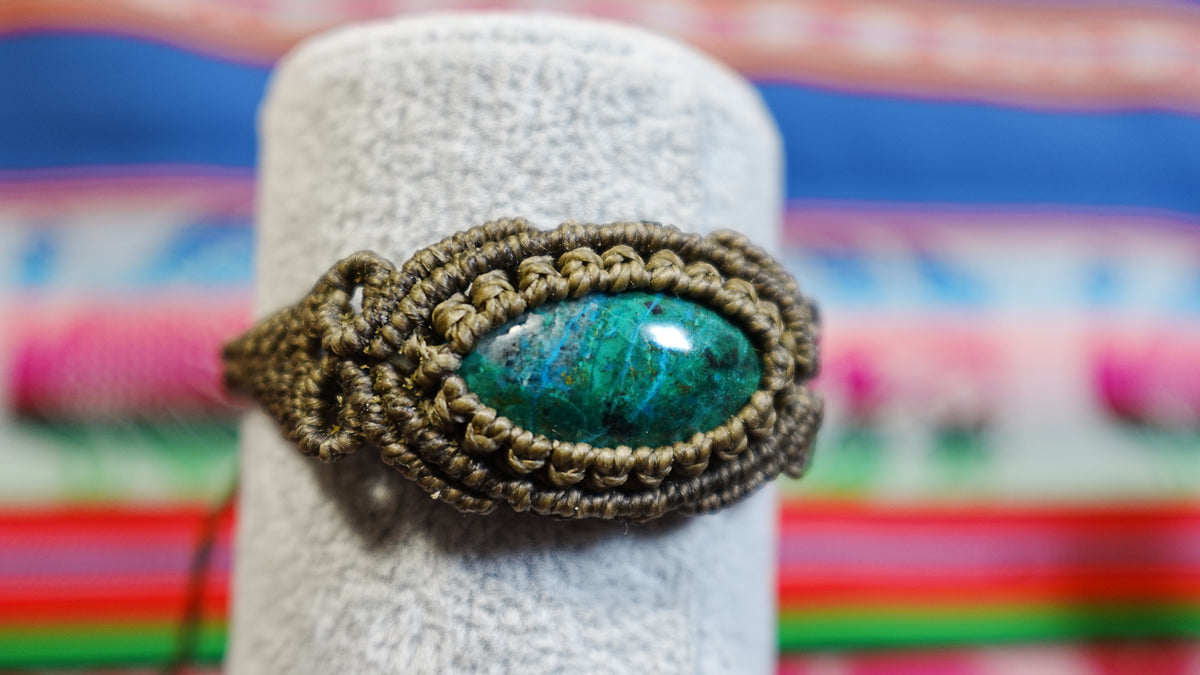 Macramé Crystal Bracelets — Handmade Peruvian, One of a Kind Natural Stones