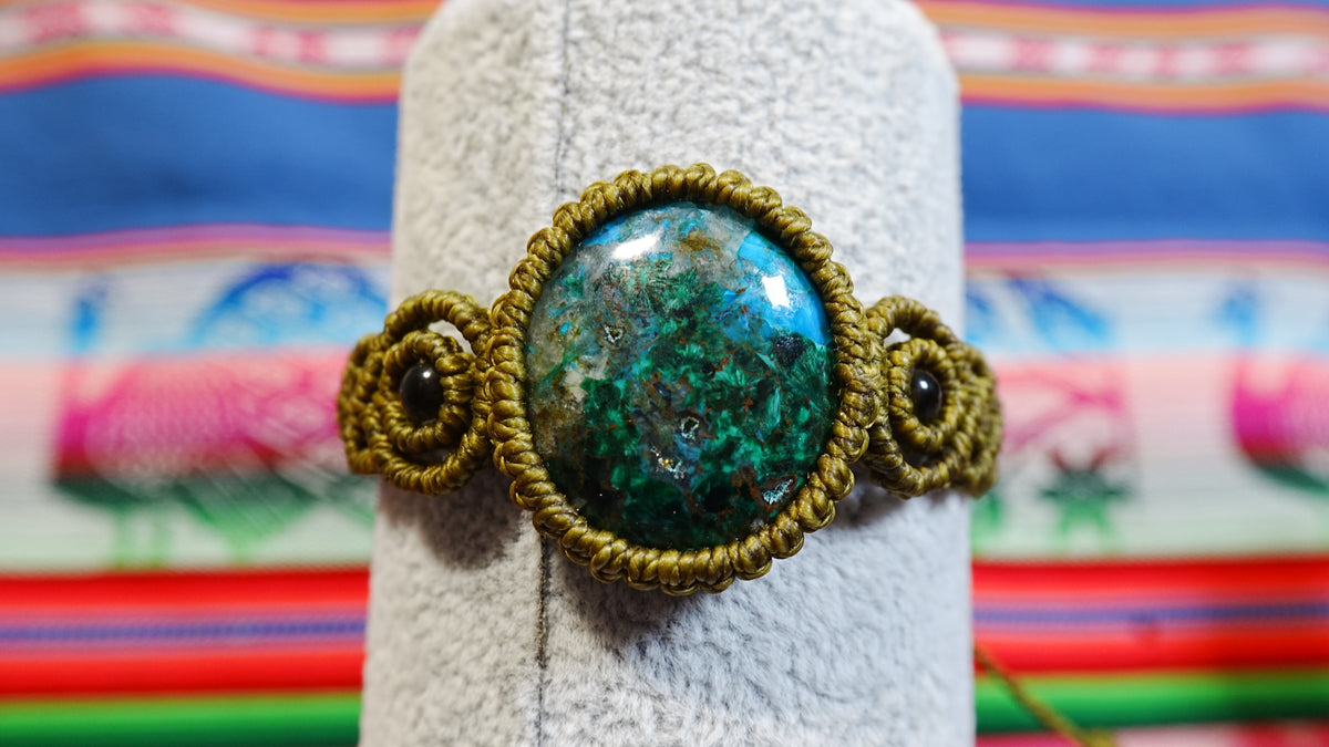 Macramé Crystal Bracelets — Handmade Peruvian, One of a Kind Natural Stones