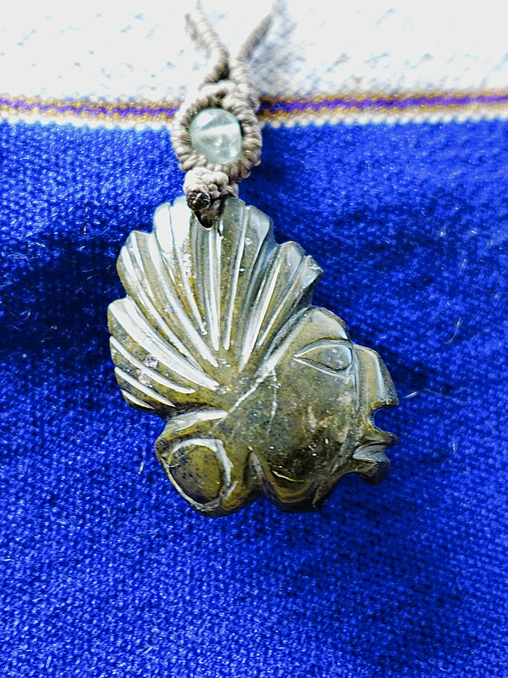 Mayan Profile Crystal Pendants — Hand-Carved Necklaces, Choose Your Design