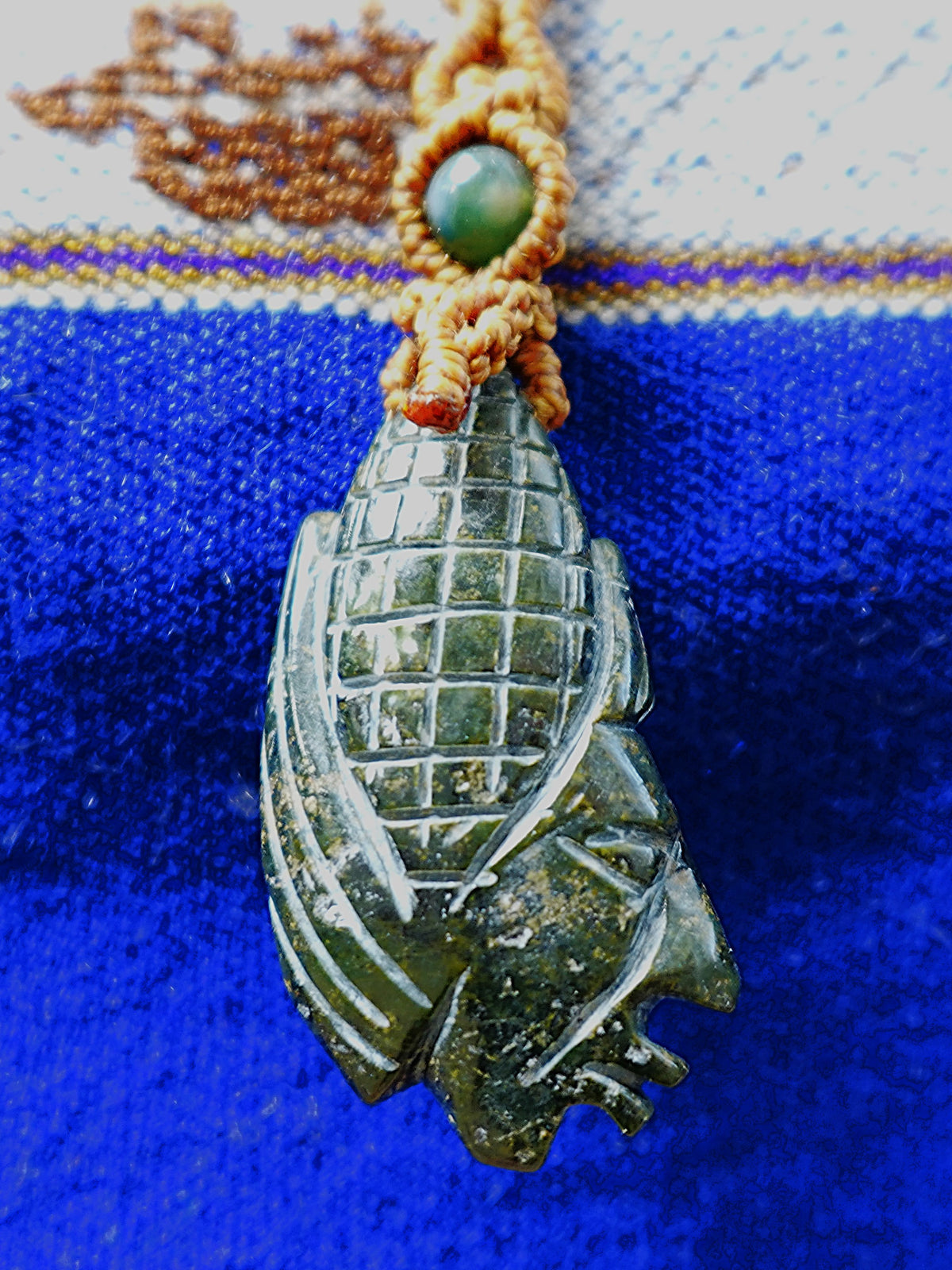 Mayan Profile Crystal Pendants — Hand-Carved Necklaces, Choose Your Design